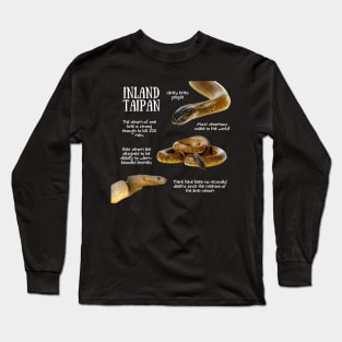 Indian Taipan Fun Facts Long Sleeve T-Shirt